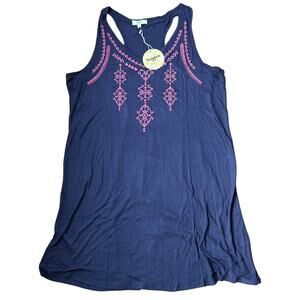 Hayden Los Angeles Tank Dress in Navy Blue Size‎ L